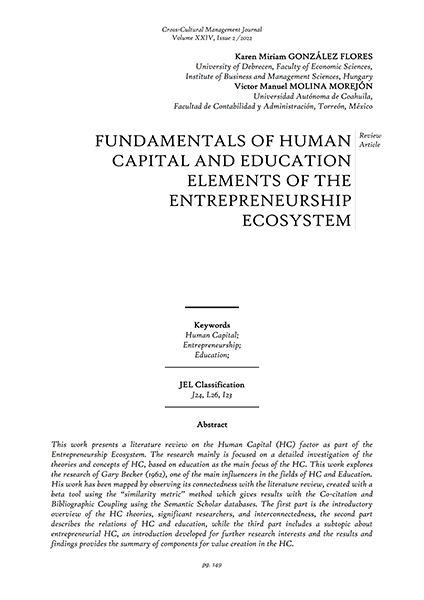 Volume XXIV, Issue 2, Cross-Cultural Management Journal